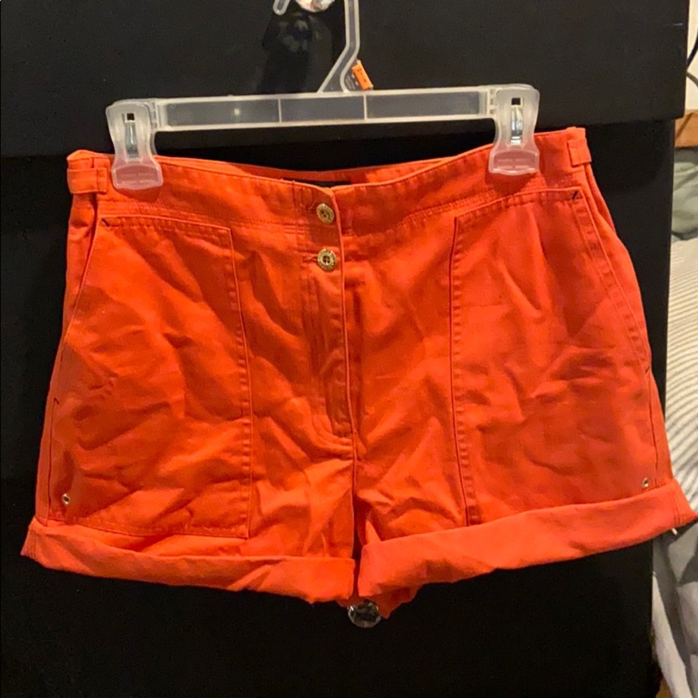 Bright orange Ralph Lauren shorts